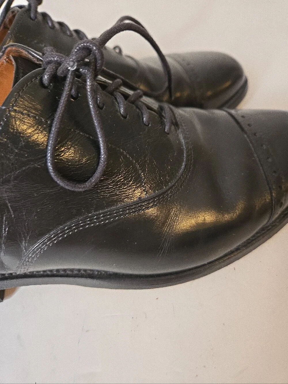 Allen Edmonds Byron Black Cap-toe Oxford Dress Shoe Size 9 1/2 C